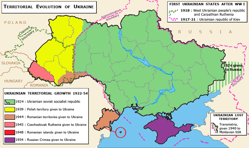 Териториално разширение на Украйна