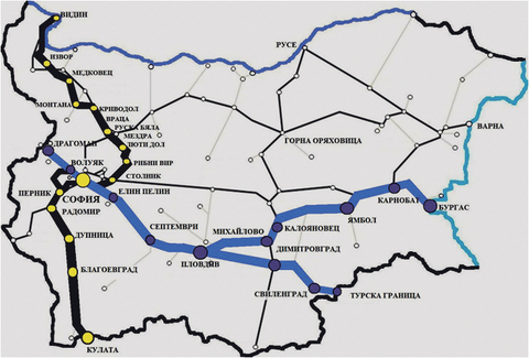 Ж.П. инфраструктурата в България