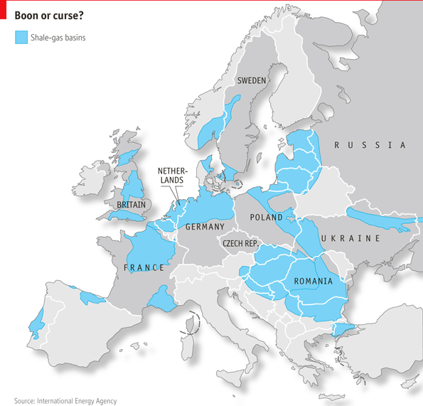 Шистов газ в Европа